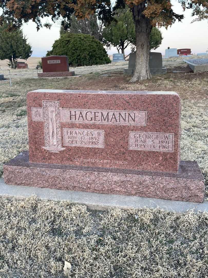 George W. Hagemann's grave. Photo 2