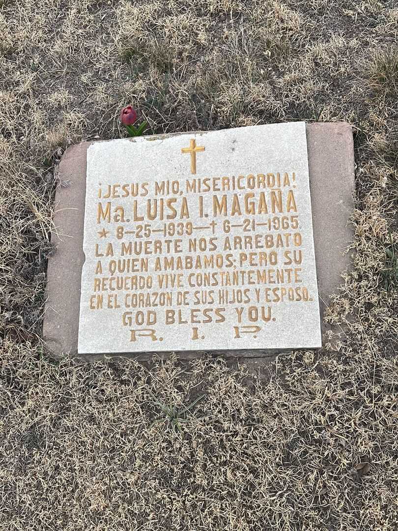 Ma. Luisa I. Magana's grave. Photo 2