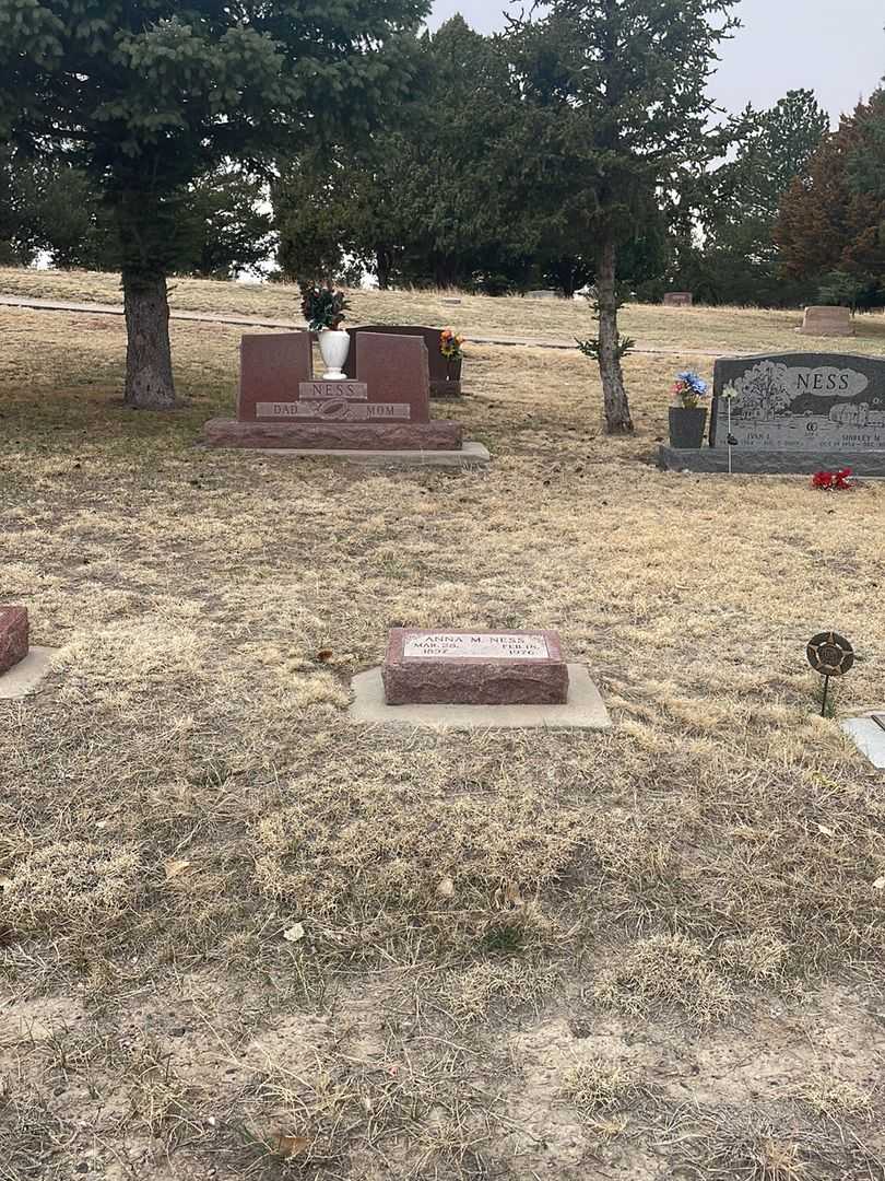 Anna M. Ness's grave. Photo 2
