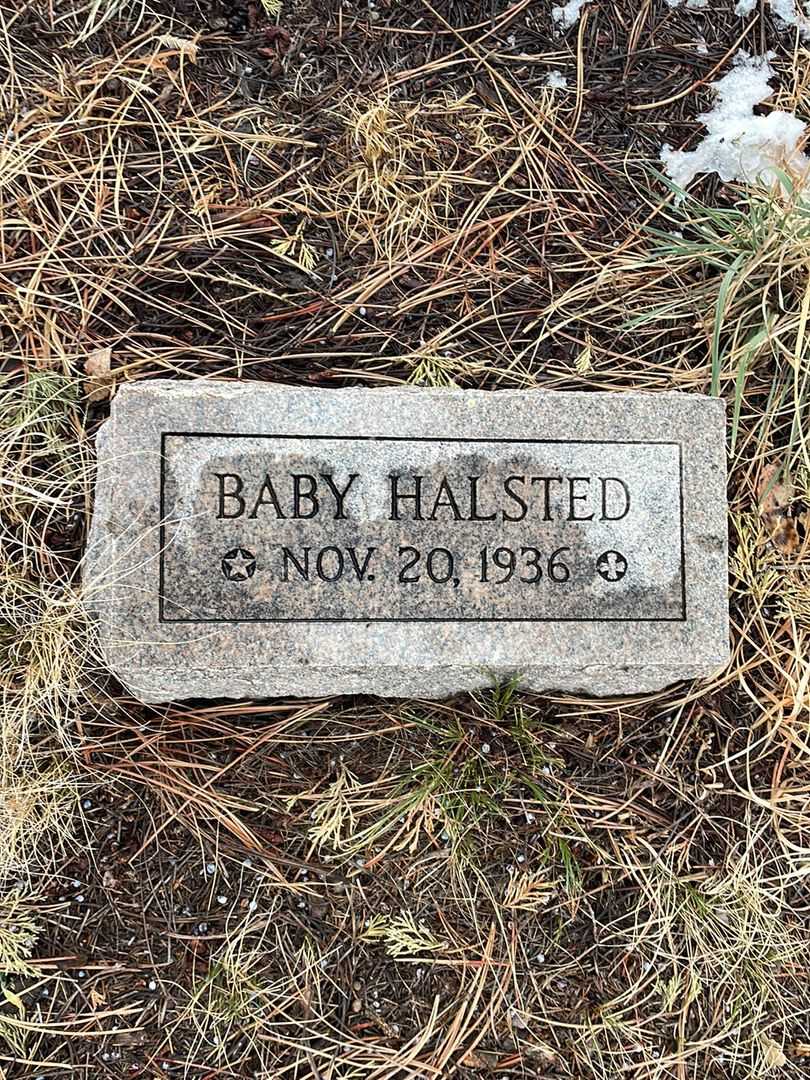 Baby Halsted's grave. Photo 2