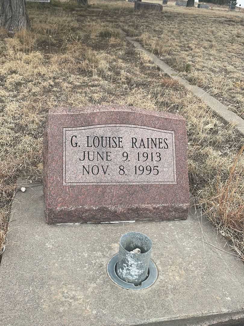 G. Louise Raines's grave. Photo 2