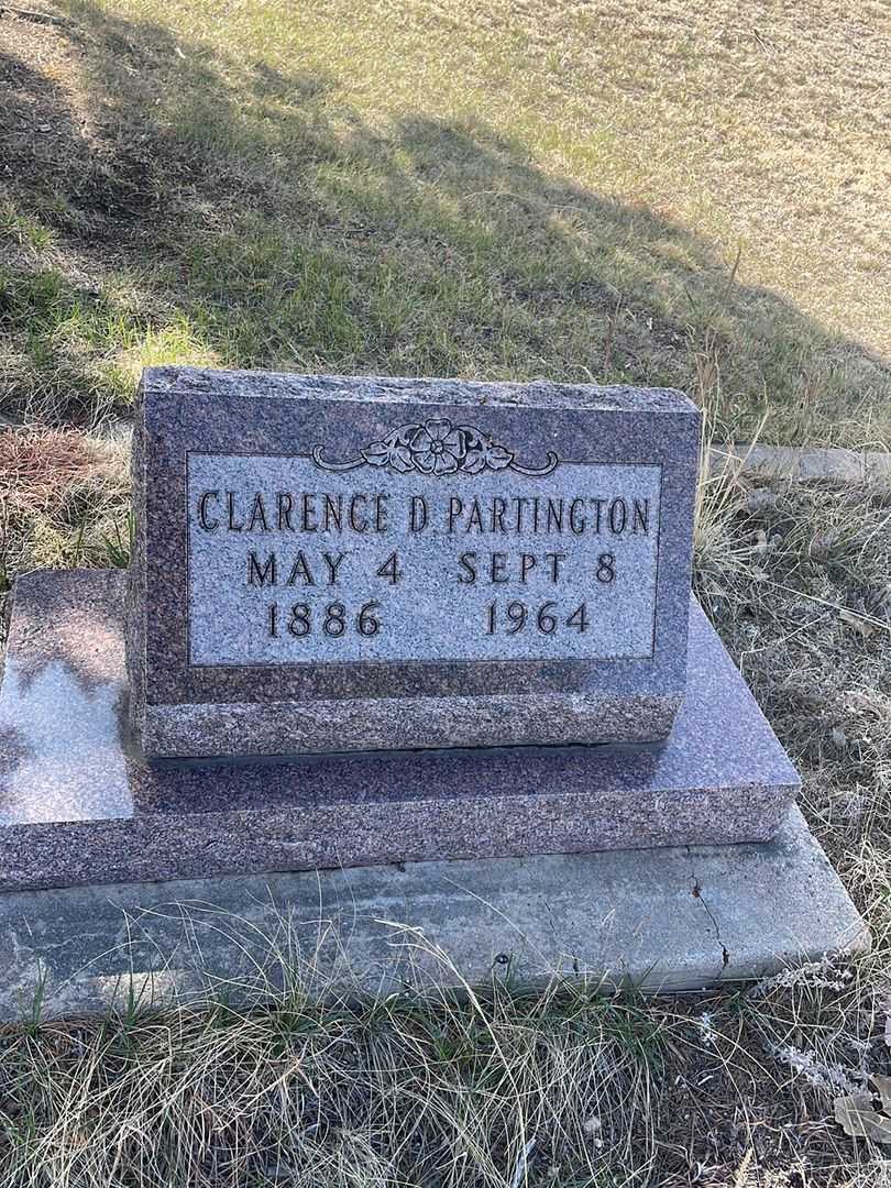 Clarence D. Partington's grave. Photo 2