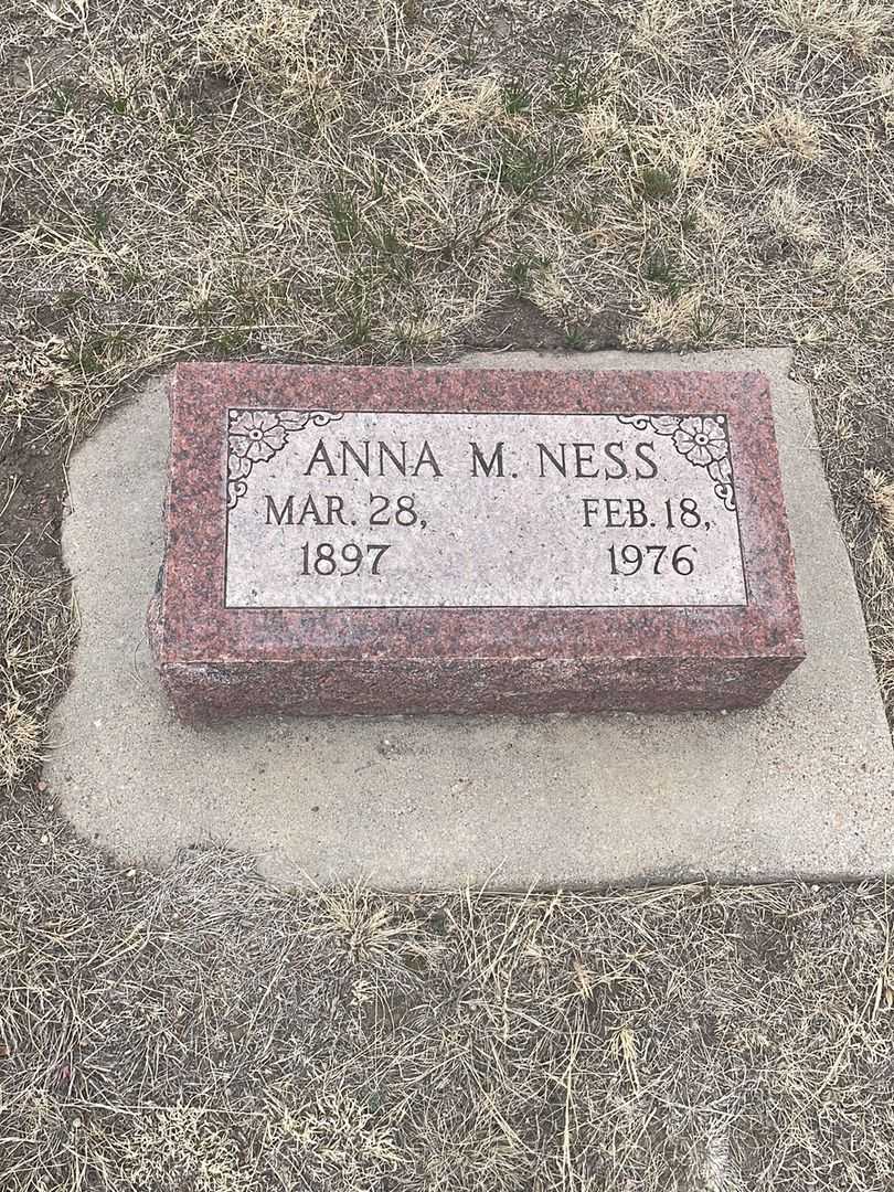 Anna M. Ness's grave. Photo 3