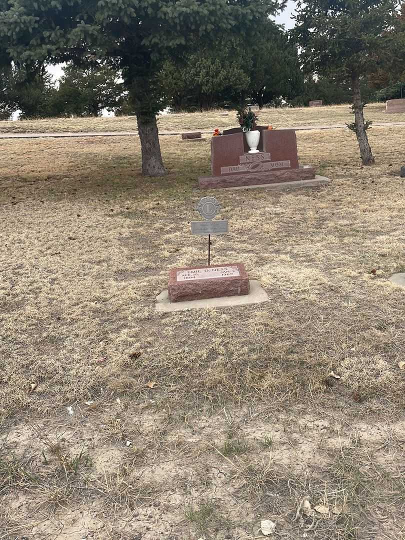 Emil O. Ness's grave. Photo 2