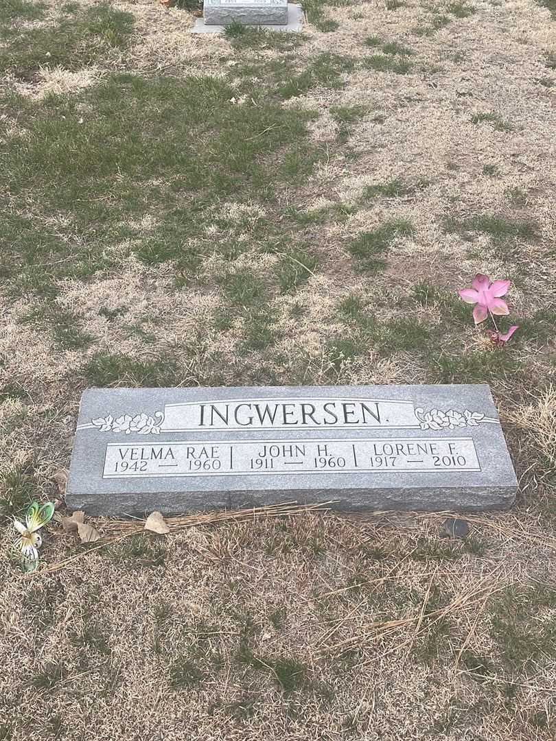 Lorene F. Ingwersen's grave. Photo 2