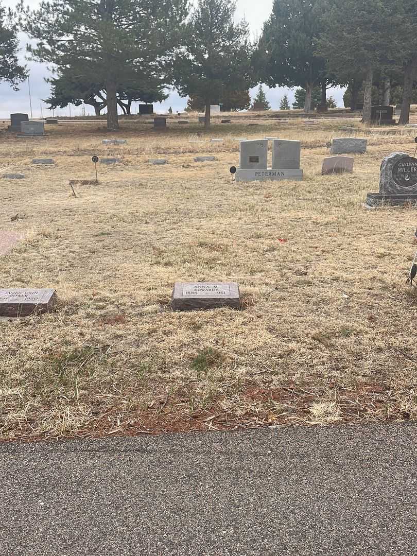 Anna M. Edwards's grave. Photo 1