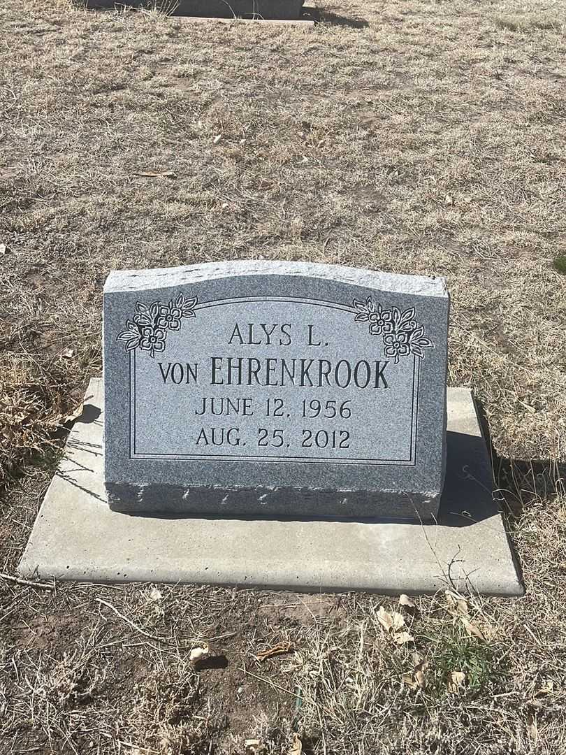 Alys L. Von Ehrenkrook's grave. Photo 2