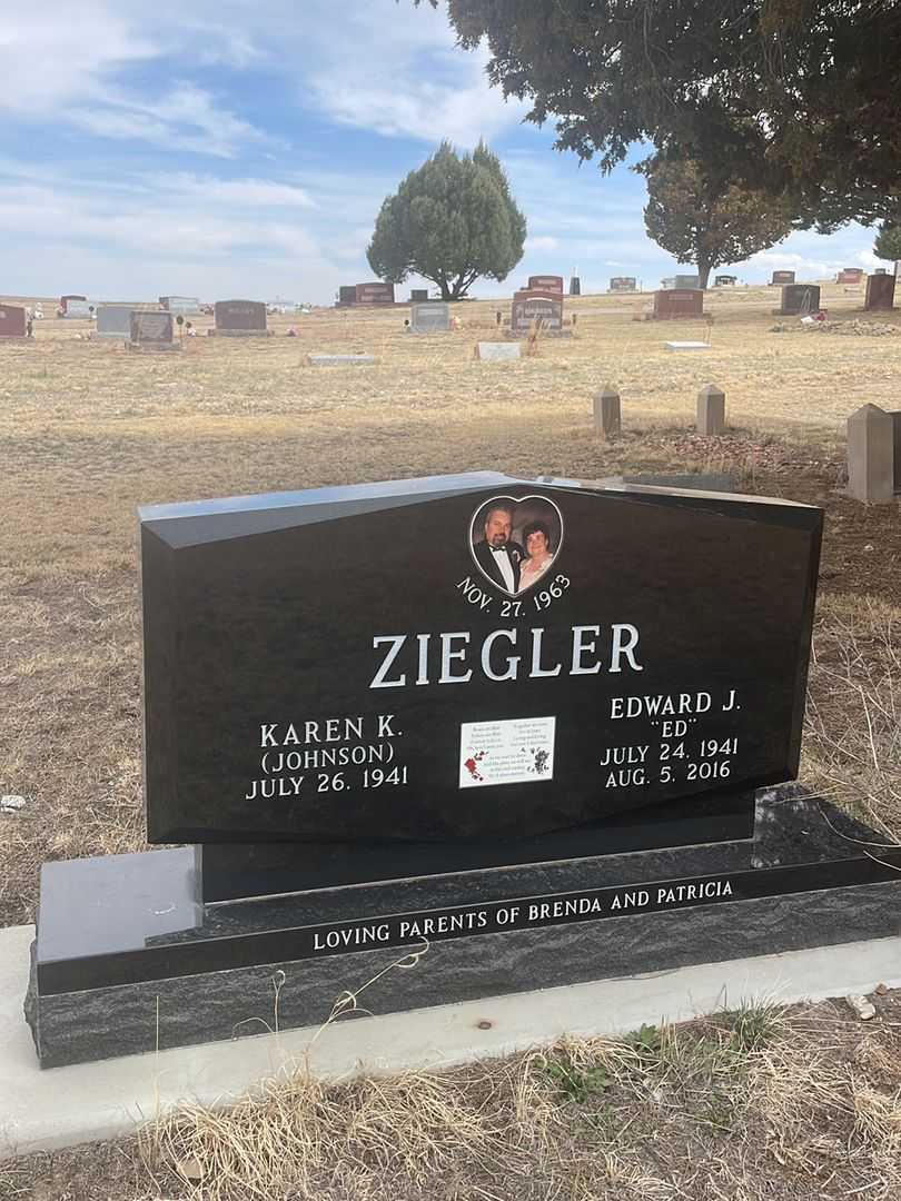 Edward J. "Ed" Ziegler's grave. Photo 2