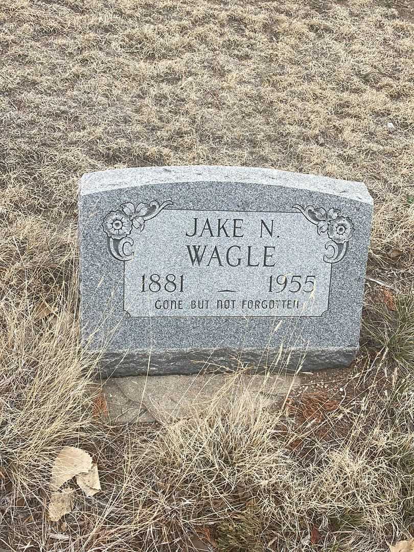 Jake N. Wagle's grave. Photo 2