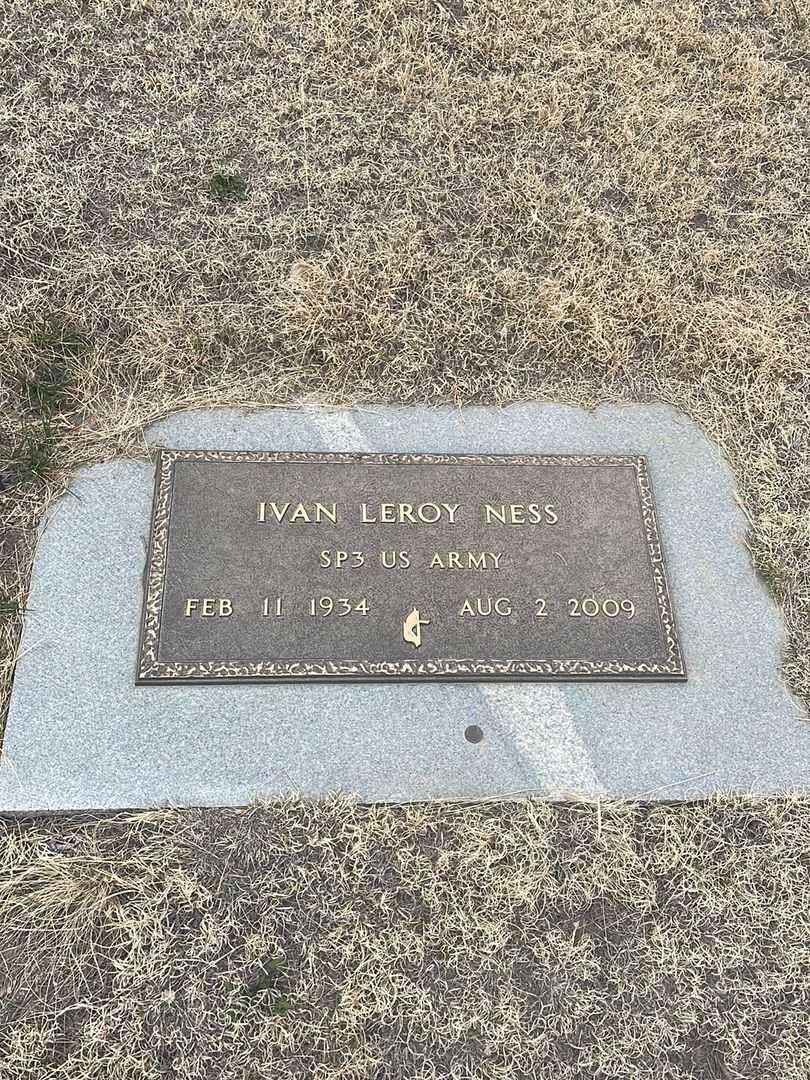 Ivan LeRoy Ness's grave. Photo 3