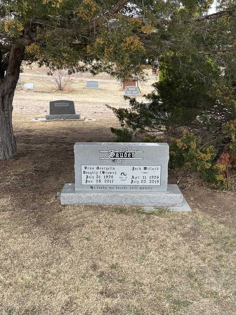 Jack Willard Sauder's grave. Photo 1