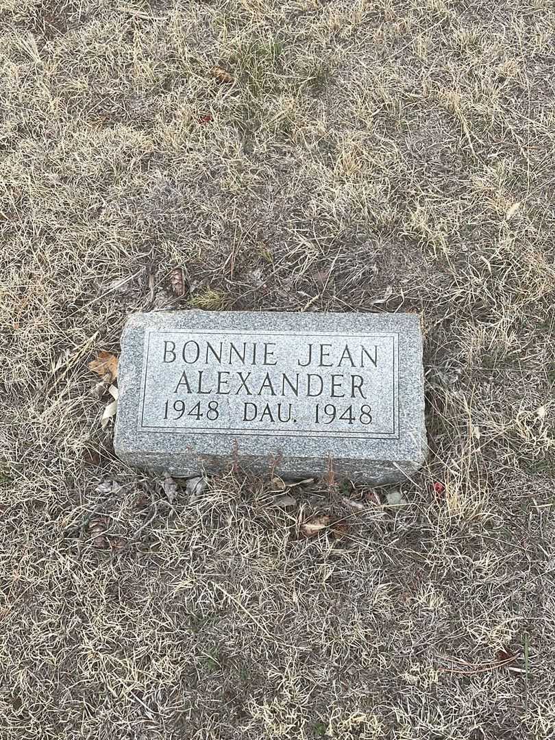 Bonnie Jean Alexander's grave. Photo 2