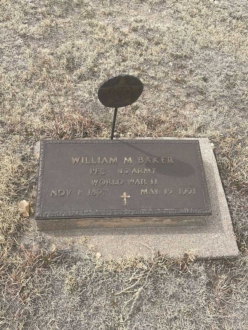 William M. Baker's grave. Photo 2