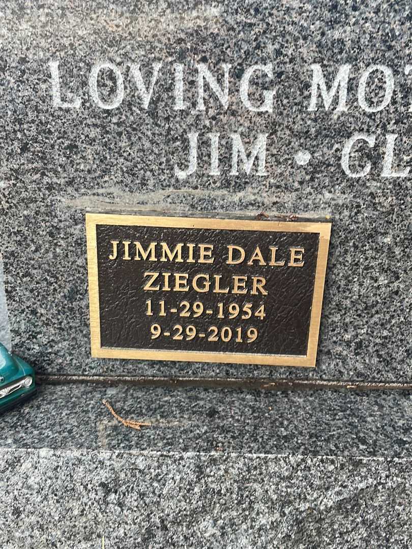Jimmie Dale Ziegler's grave. Photo 5