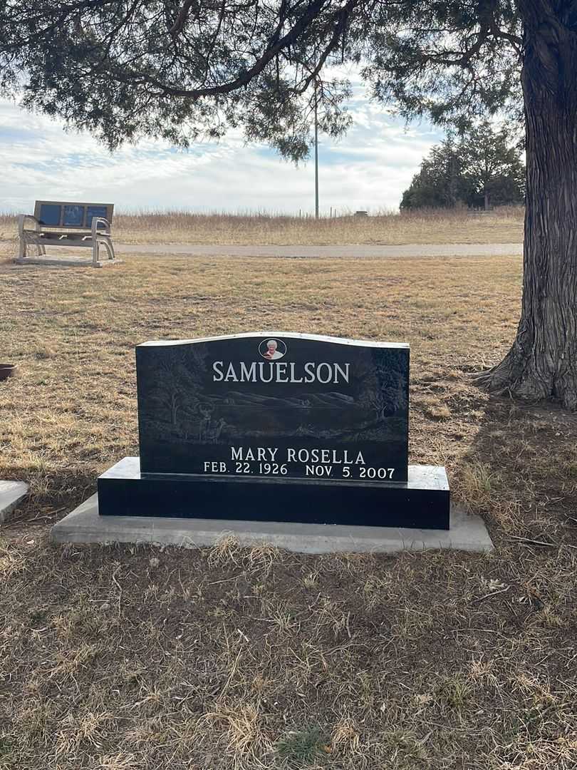 Mary Rosella Samuelson's grave. Photo 1