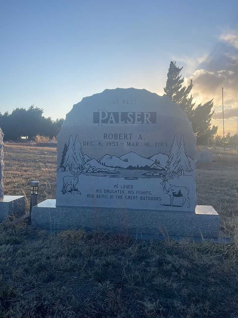 Robert A. Palser's grave. Photo 2