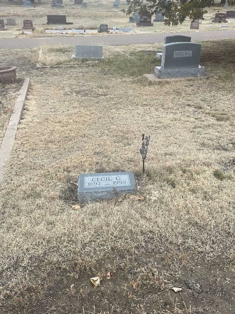 Cecil C. Young's grave. Photo 2
