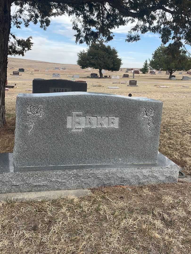 Betty E. Ebke's grave. Photo 1