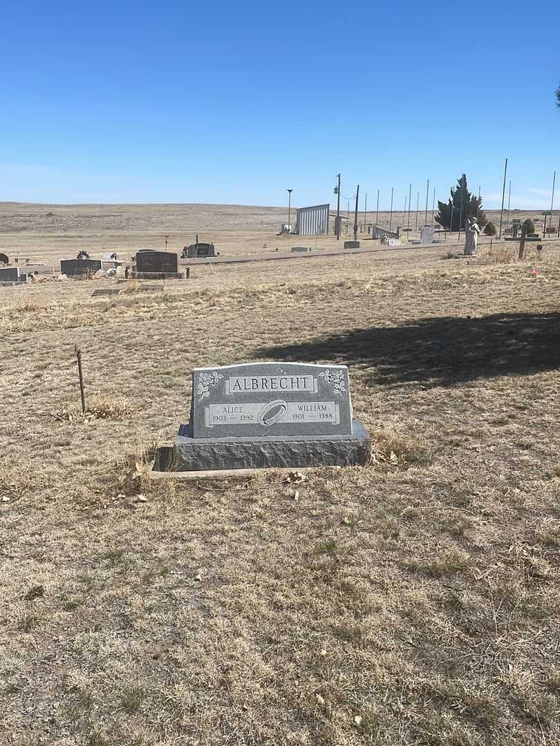 Alice Albrecht's grave. Photo 1