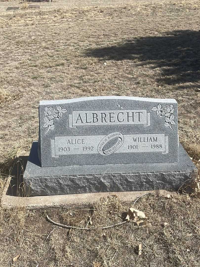 Alice Albrecht's grave. Photo 2