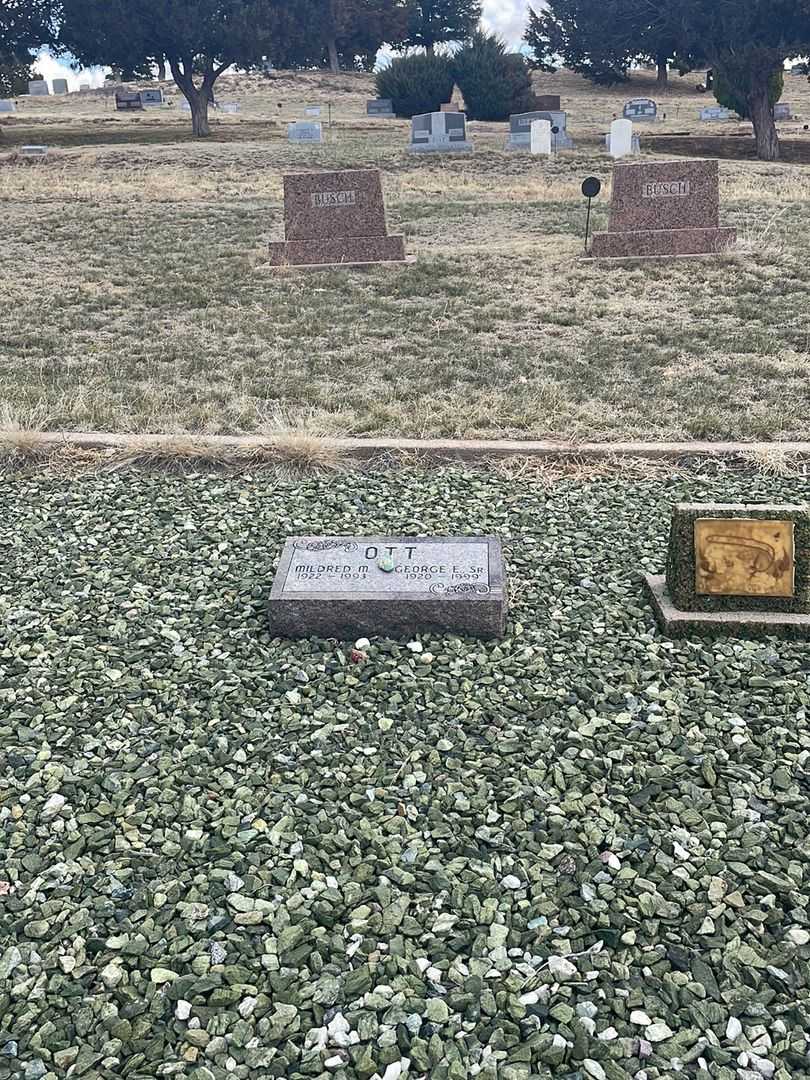 George E. Ott Senior's grave. Photo 1