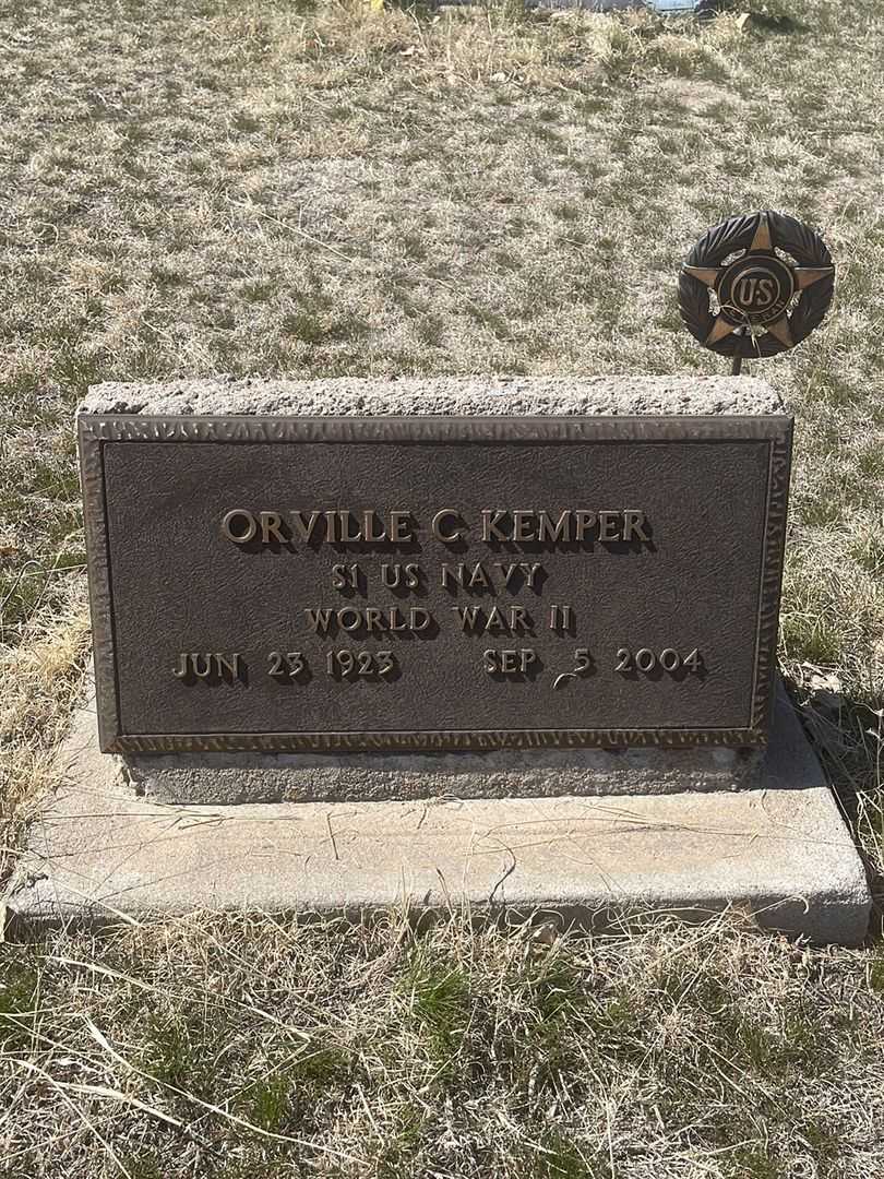 Orville C. Kemper's grave. Photo 3