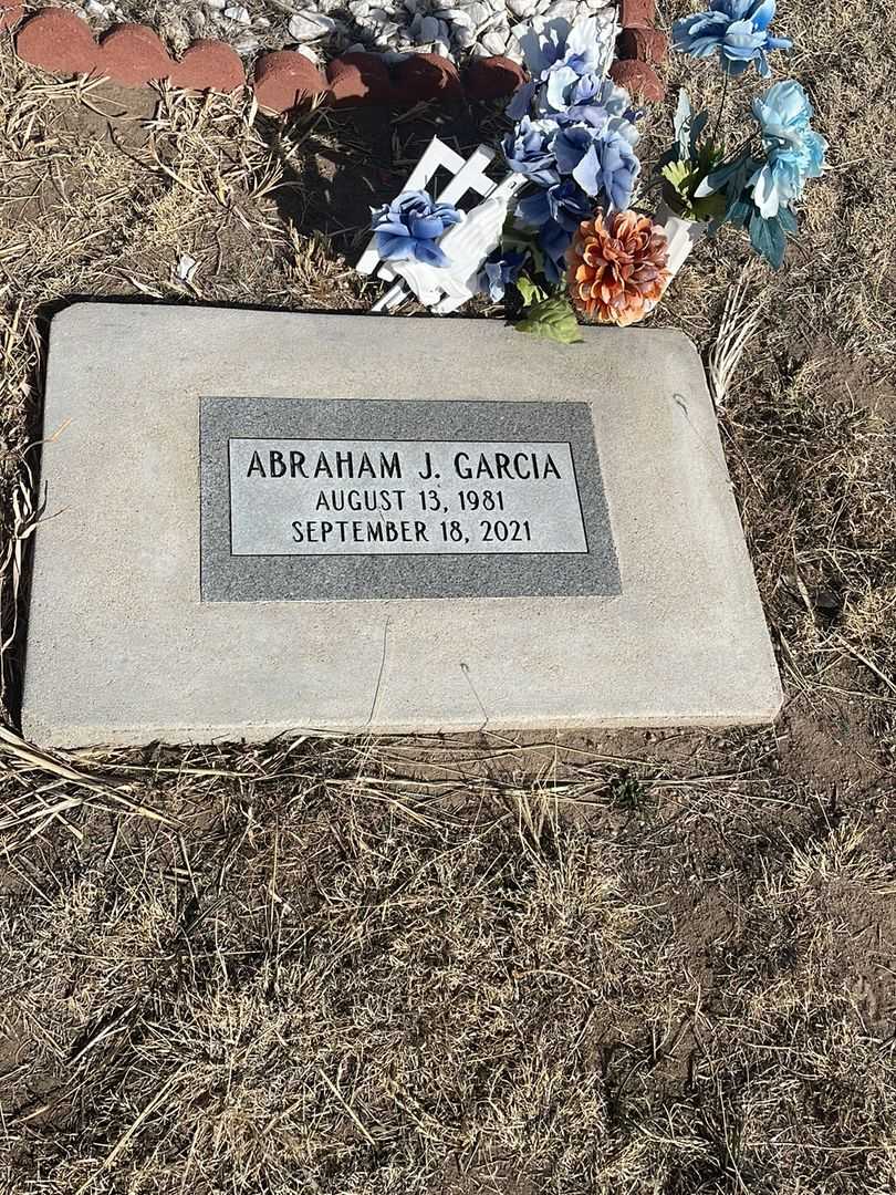 Abraham J. Garcia's grave. Photo 4