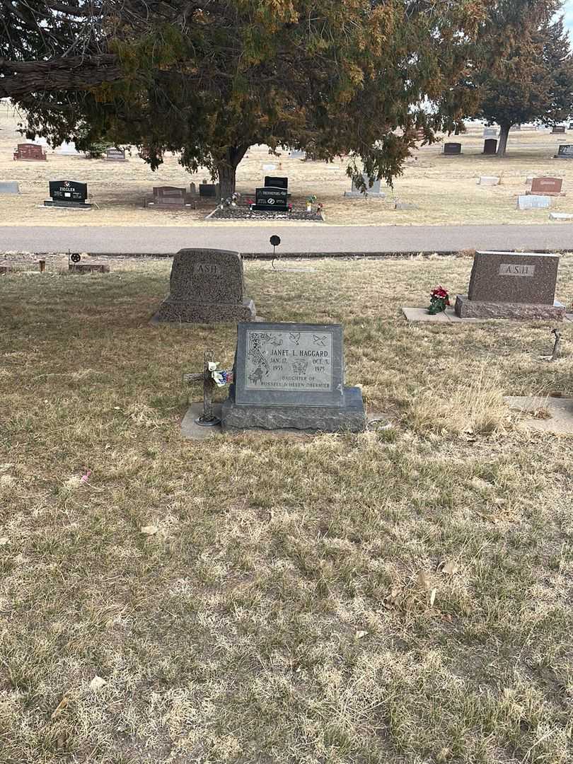 Janet L. Haggard's grave. Photo 1