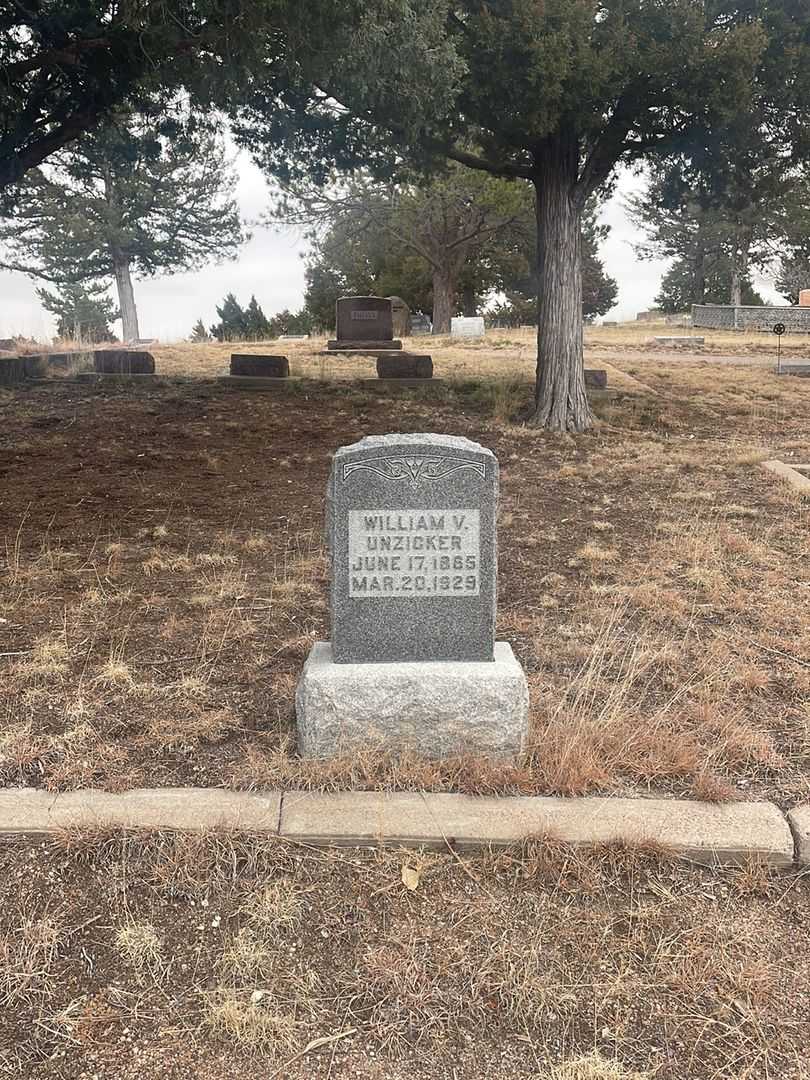 William V. Unzicker's grave. Photo 1