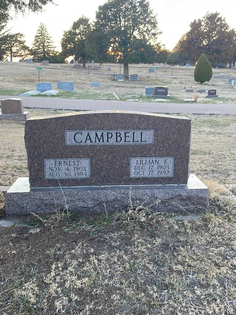 Ernest Campbell's grave. Photo 2