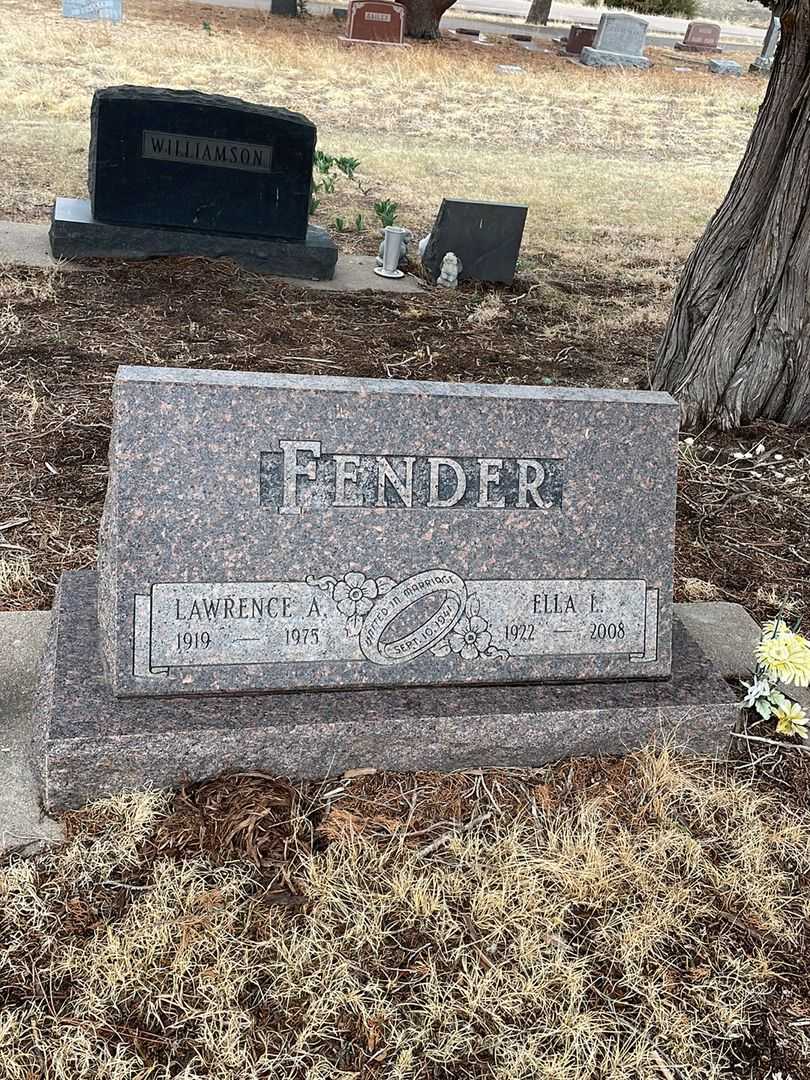 Ella L. Fender's grave. Photo 2