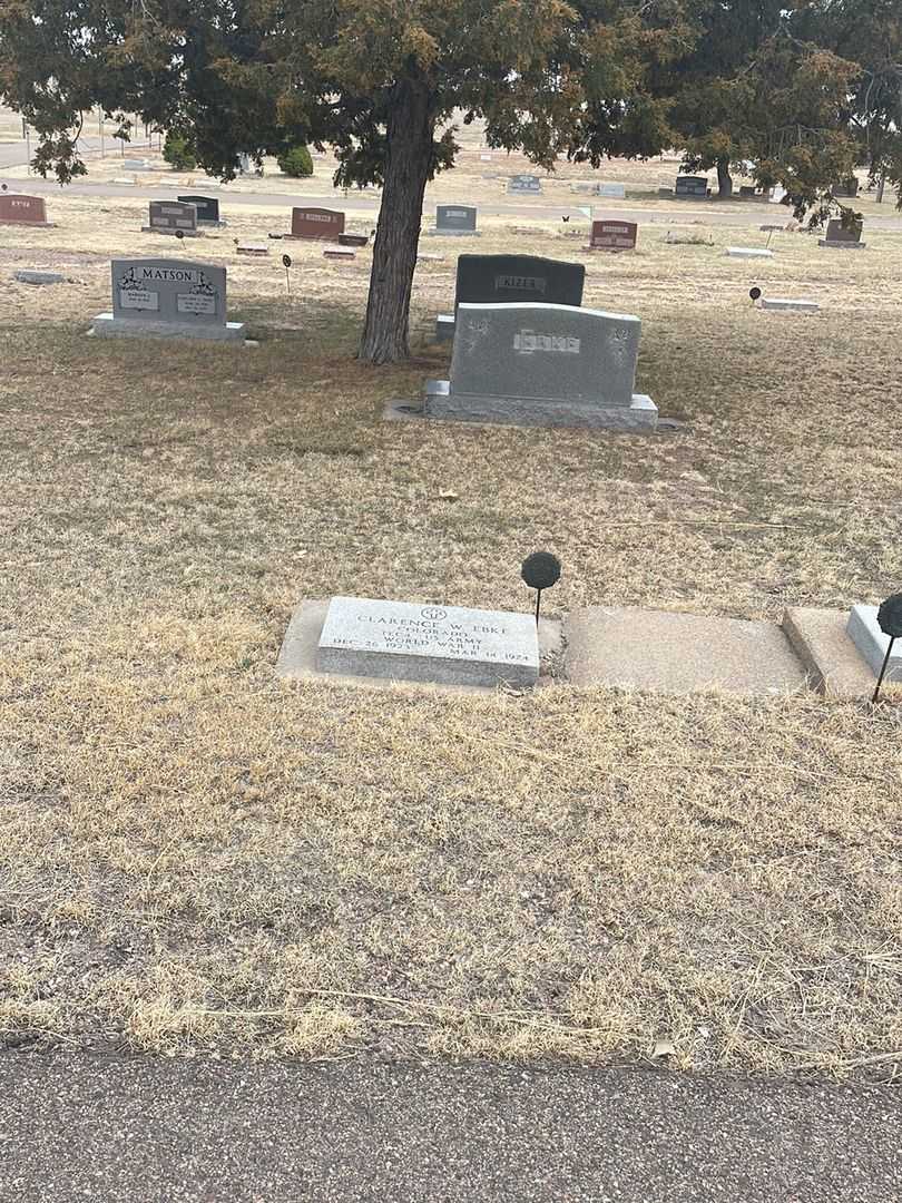 Clarence W. Ebke's grave. Photo 2