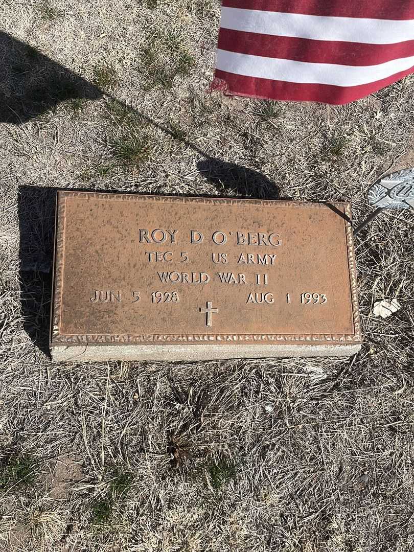 Roy D. O'Berg's grave. Photo 3