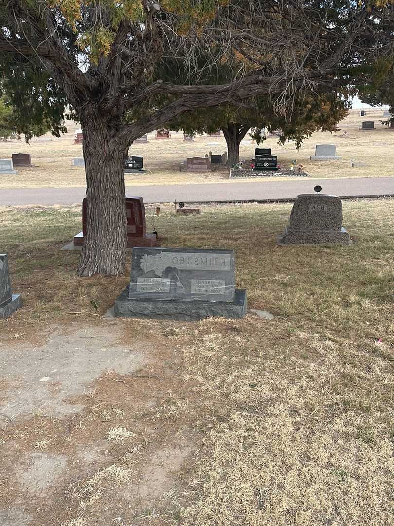Russell A. Obermier's grave. Photo 1