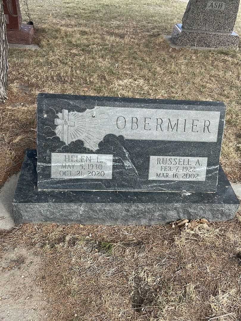 Russell A. Obermier's grave. Photo 2