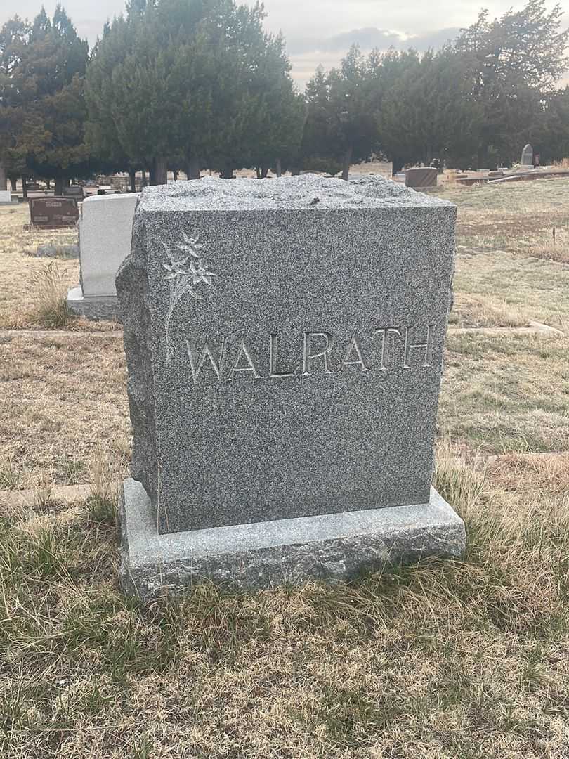 Andrew J. Walrath's grave. Photo 1