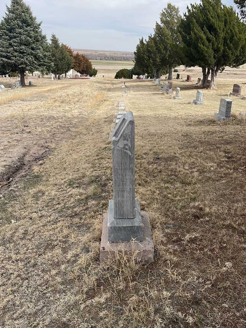 Chester T. Bahn's grave. Photo 1