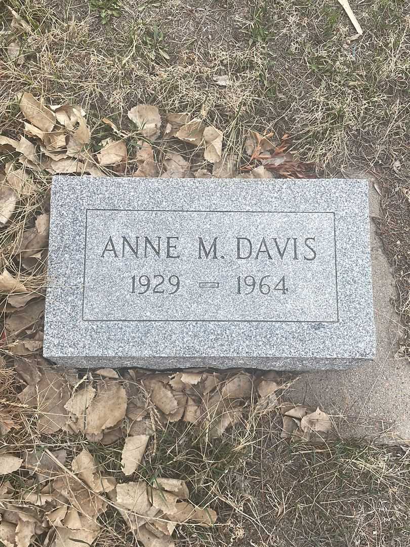 Anne M. Davis's grave. Photo 3
