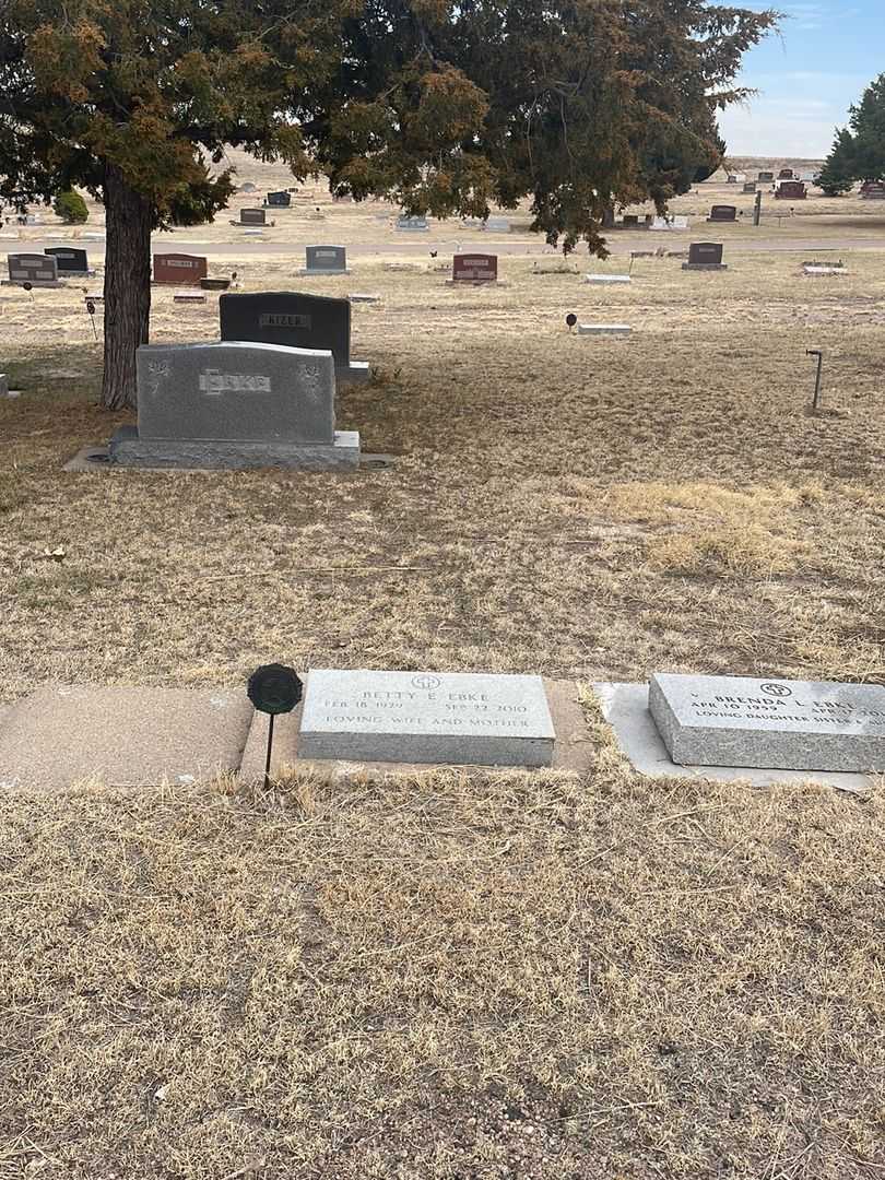 Betty E. Ebke's grave. Photo 2