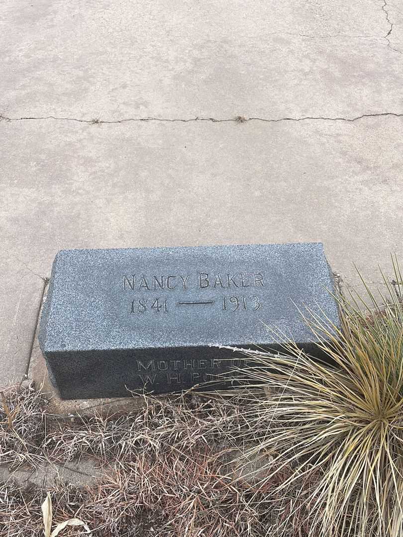 Nancy Baker's grave. Photo 3