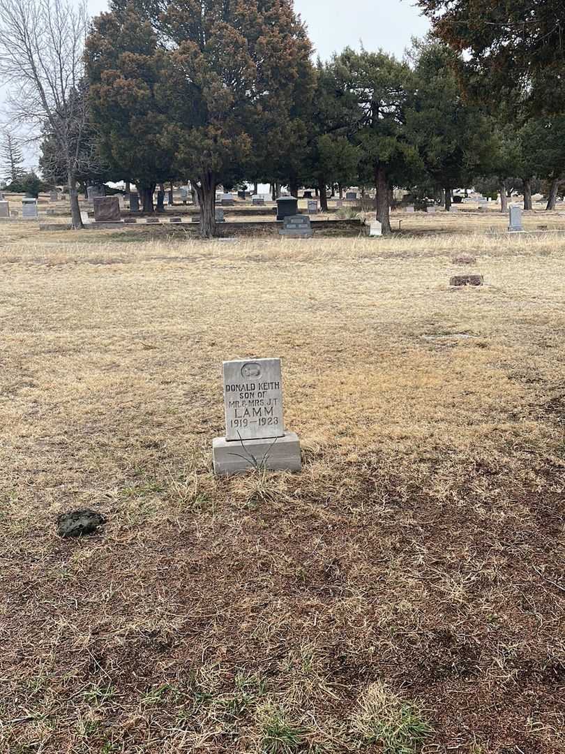 Donald Keith Lamm's grave. Photo 1