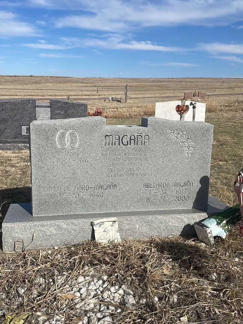 Abelardo Magana's grave. Photo 2