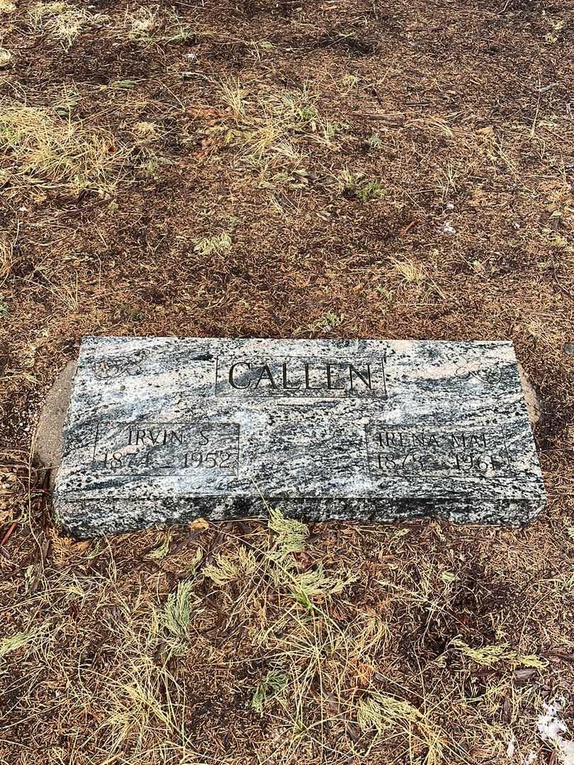 Irene Mae Callen's grave. Photo 2