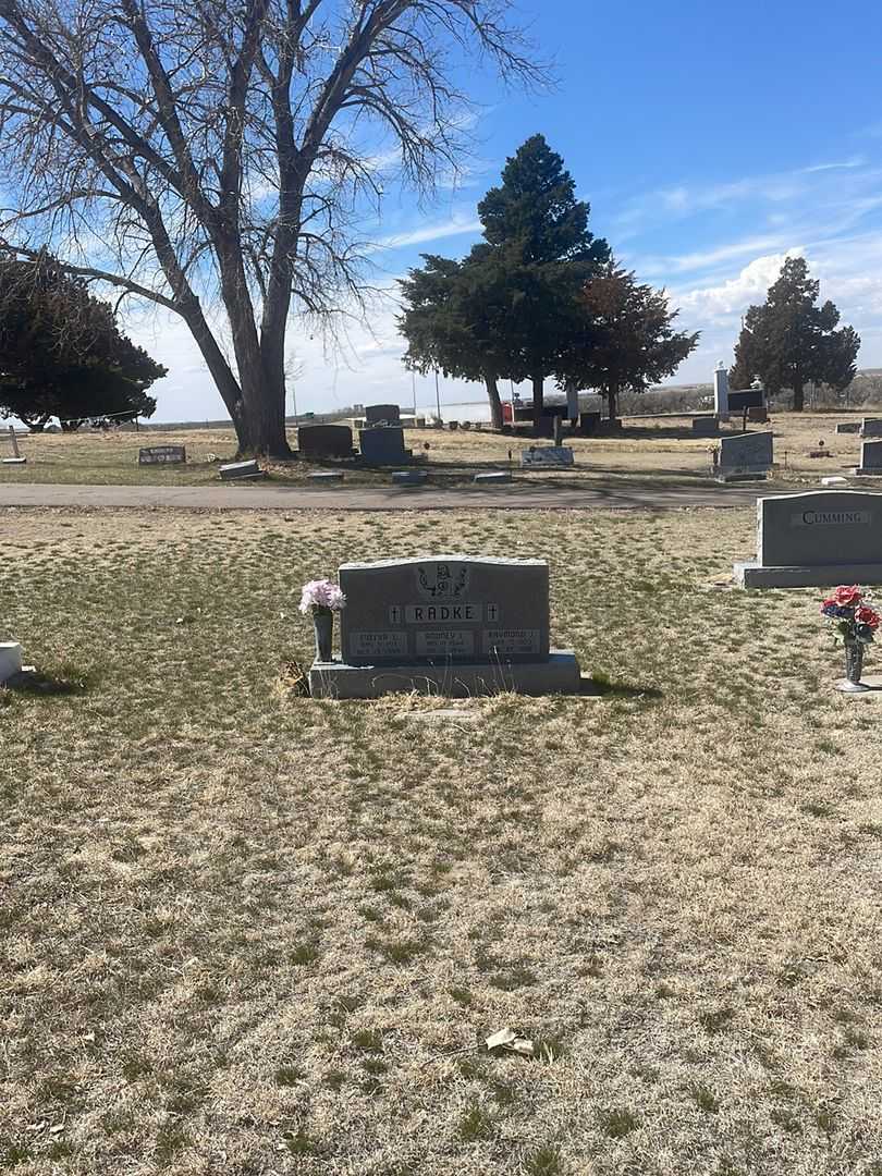 Raymond J. Radke's grave. Photo 1