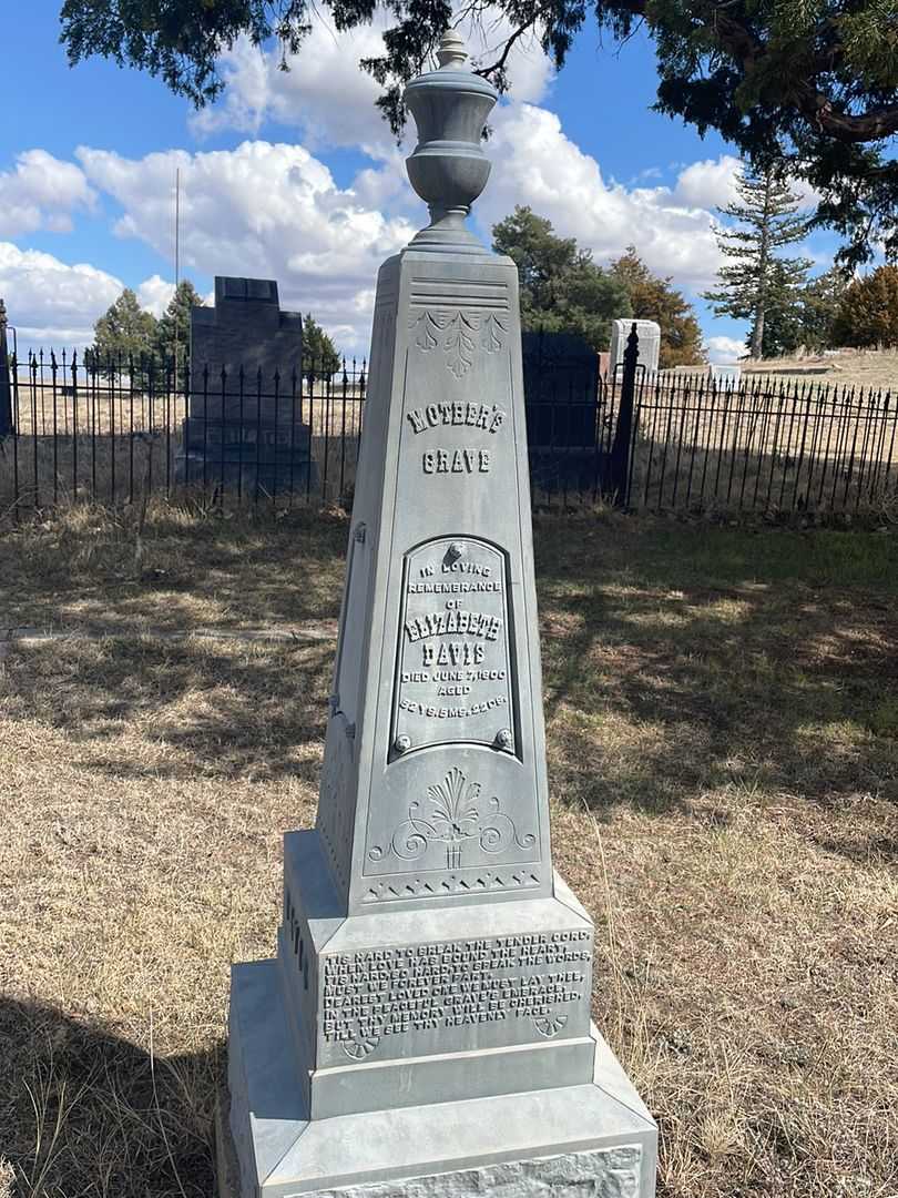 Elizabeth Davis's grave. Photo 2