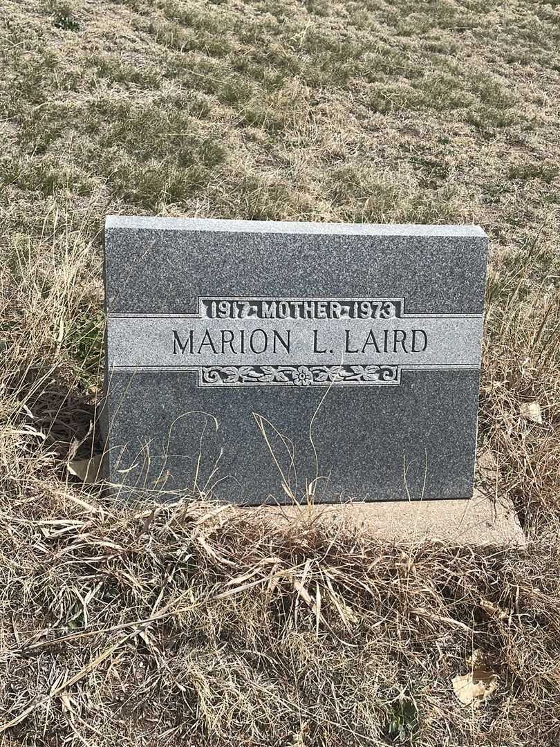 Marion L. Laird's grave. Photo 2