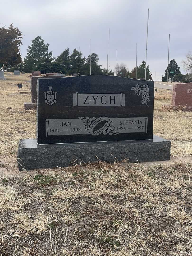 Jan Zych's grave. Photo 2