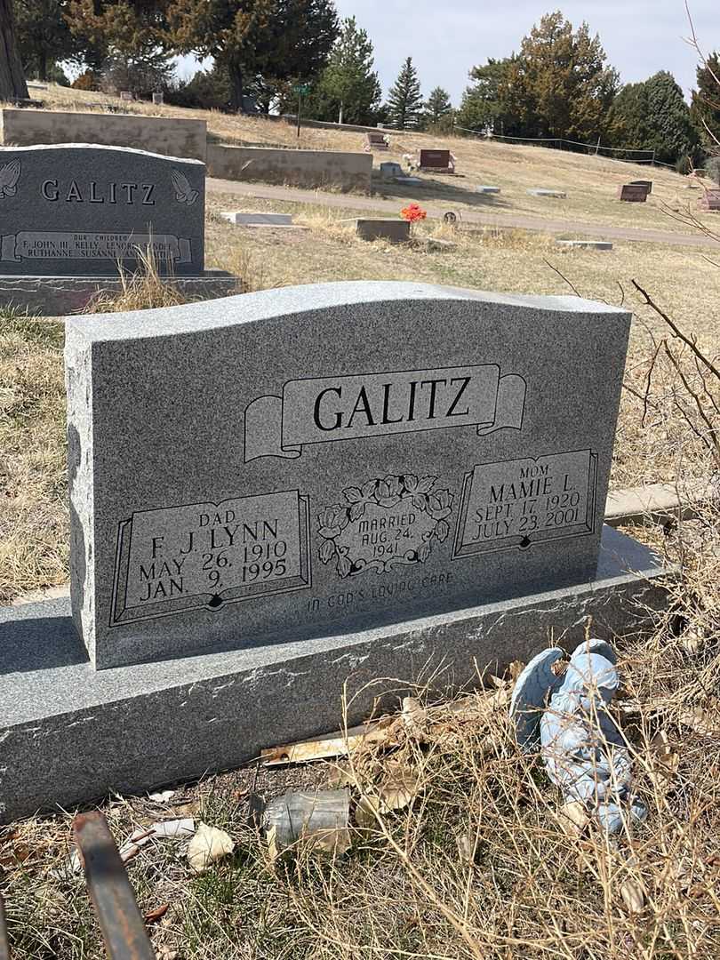 Mamie L. Galitz's grave. Photo 2