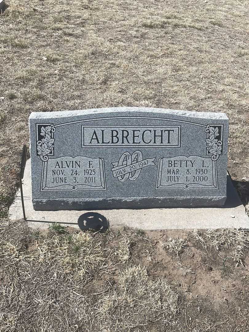 Alvin F. Albrecht's grave. Photo 2