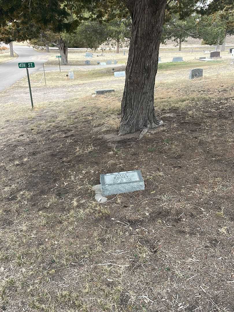 Myrtle Rainey's grave. Photo 1